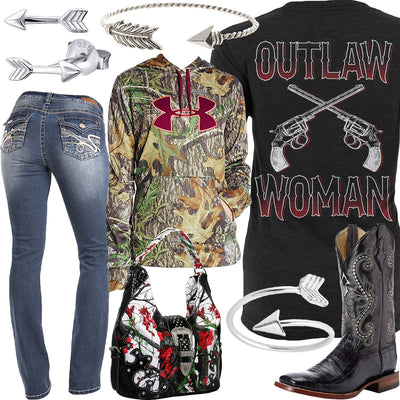 Outlaw Woman Arrow Bracelet Outfit