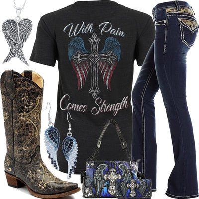 With Pain Comes Strength Realtree Jeans Outfit