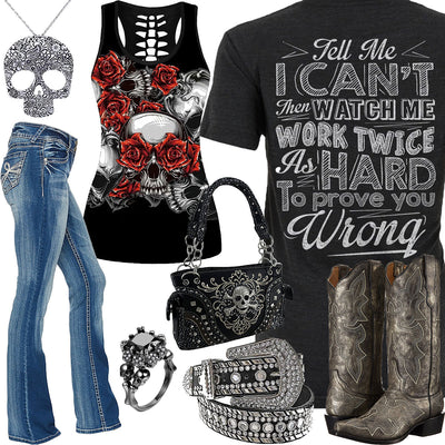 Prove You Wrong Skull Tank Top Outfit