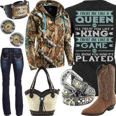 Like A Queen Justin West Handbag Outfit