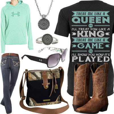 Like A Queen Laredo Boots Outfit