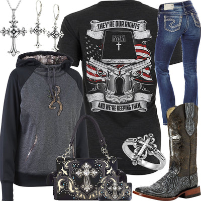 They're Our Rights Ferrini Boots Outfit