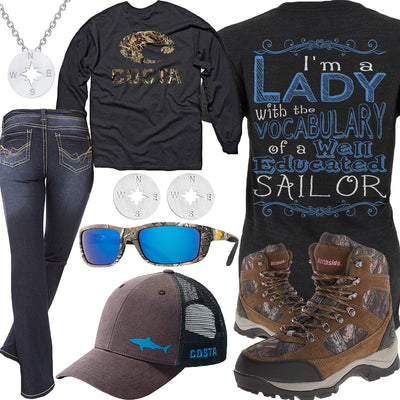 Educated Sailor Costa Del Mar Cap Outfit