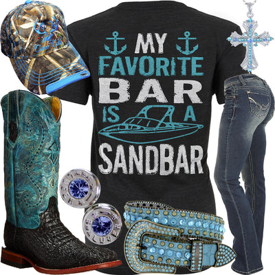My Favorite Bar Ferrini Boots Outfit