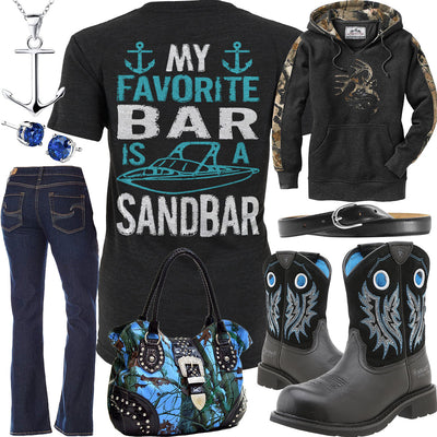 My Favorite Bar Ariat Boots Outfit