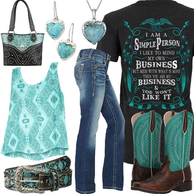 I Am A Simple Person Ariat Tank Outfit