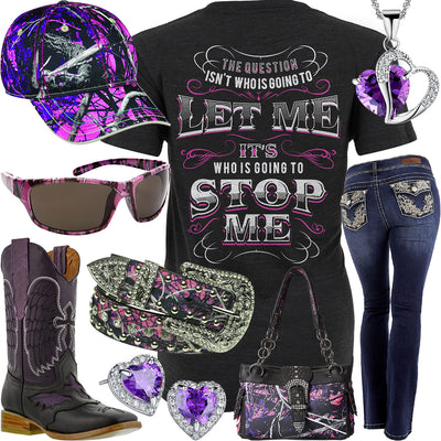 Going To Stop Me Muddy Girl Belt Outfit