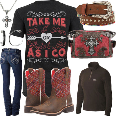 Take Me As I Am Cross Purse Outfit