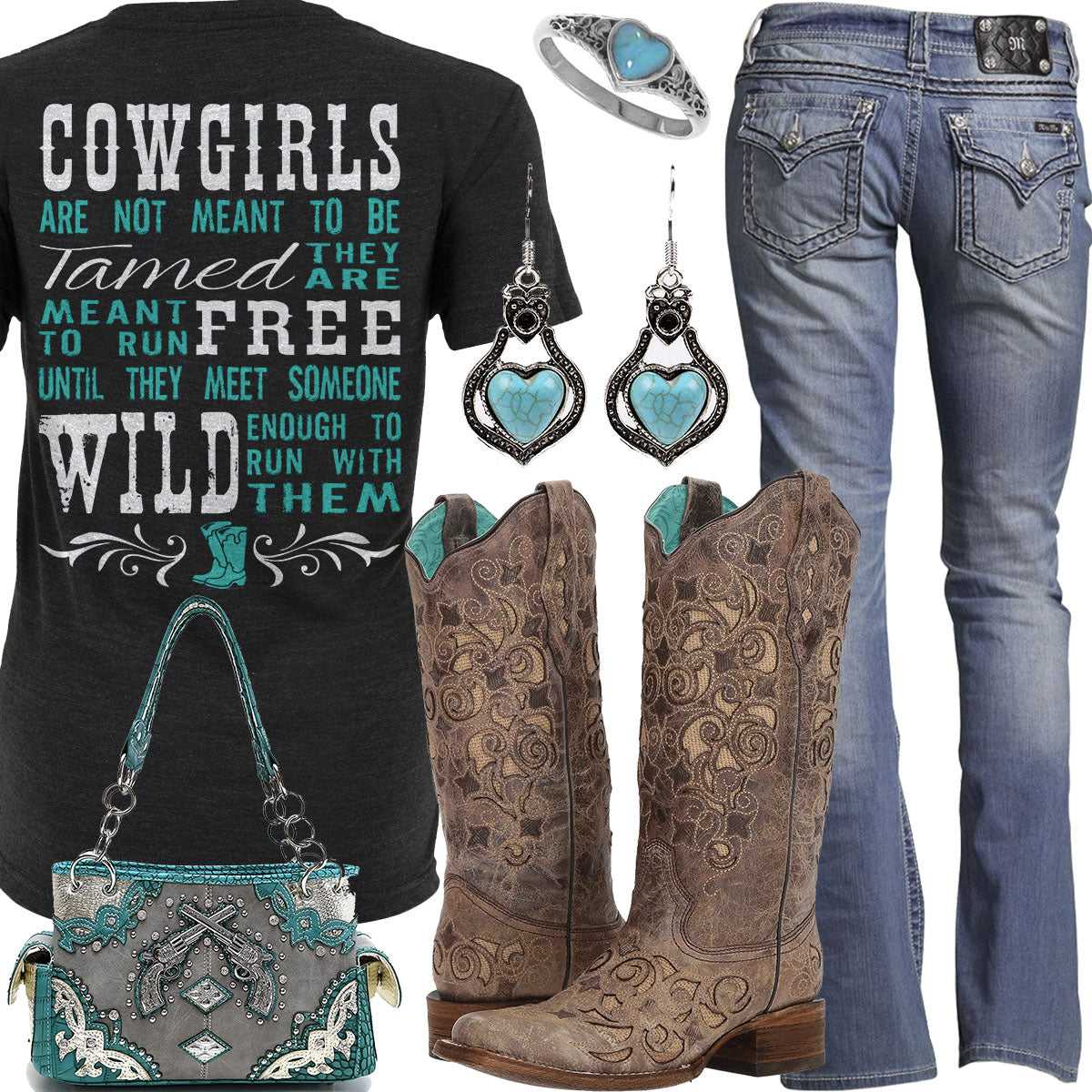 Meant to be Tamed Corral Boots Outfit – Real Country Ladies