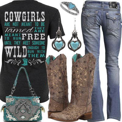 Meant to be Tamed Corral Boots Outfit