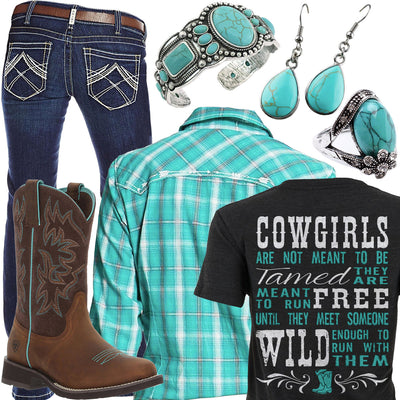Meant To Be Tamed Ariat Plaid Shirt Outfit
