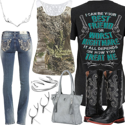 How You Treat Me Browning Tank Top Outfit