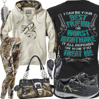 How You Treat Me Camo Leggings Outfit