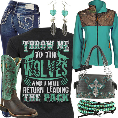 Leading The Pack Turquoise Earrings Outfit