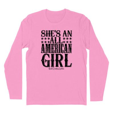 Blowout | All American Girl Black Print Hoodies & Long Sleeves