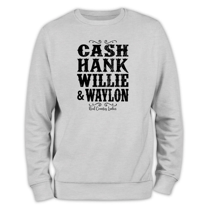 Black Friday | Cash Hank Willie Waylon Crewneck Sweatshirt