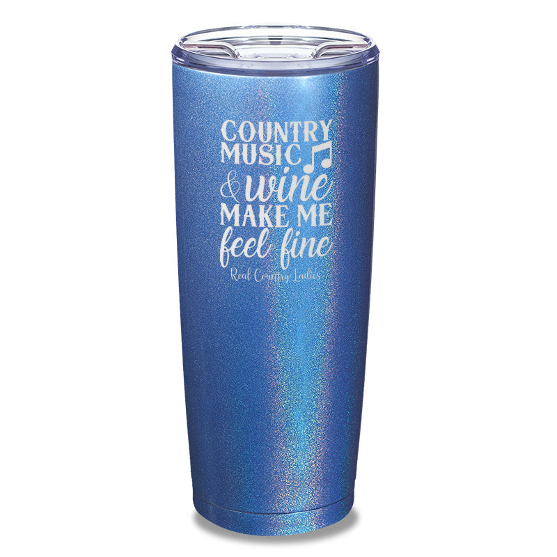 Black Friday | Country Music And Wine Laser Etched Tumbler