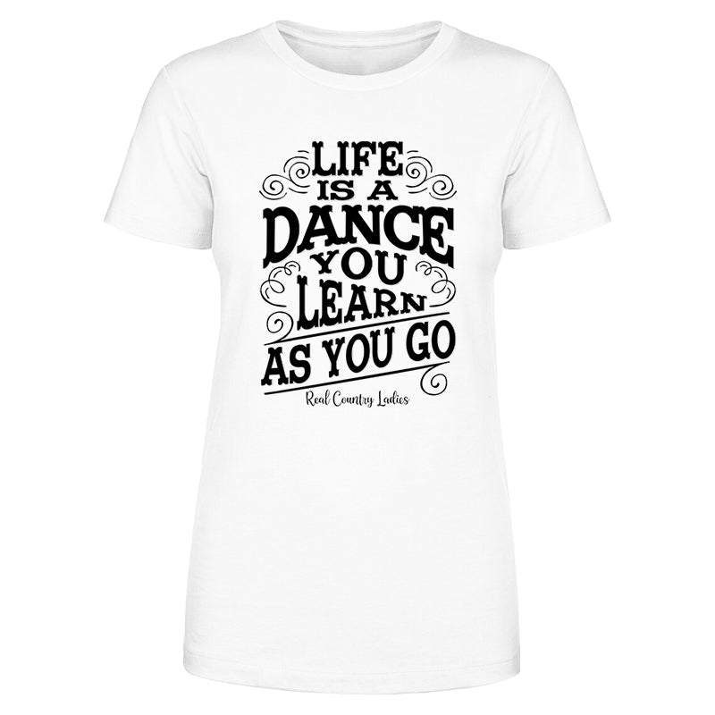 Blowout |  Life Is A Dance Black Print Front Apparel