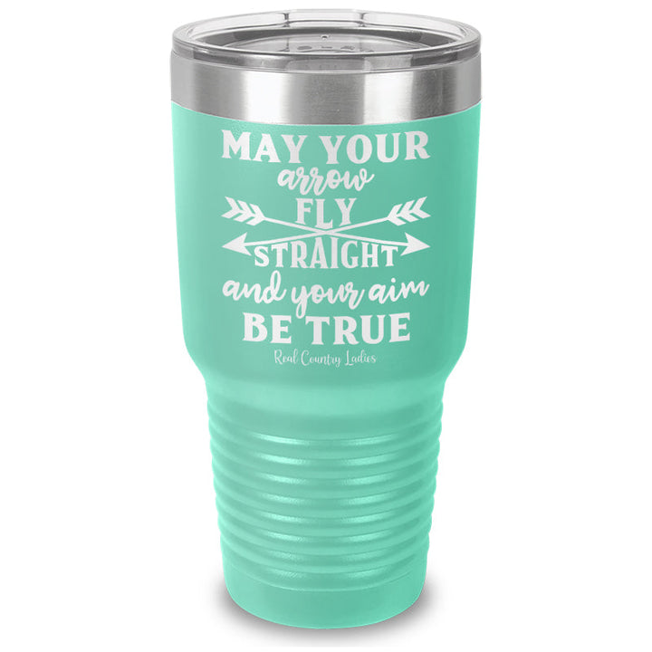 Black Friday | May Your Arrow Fly Straight Laser Etched Tumbler