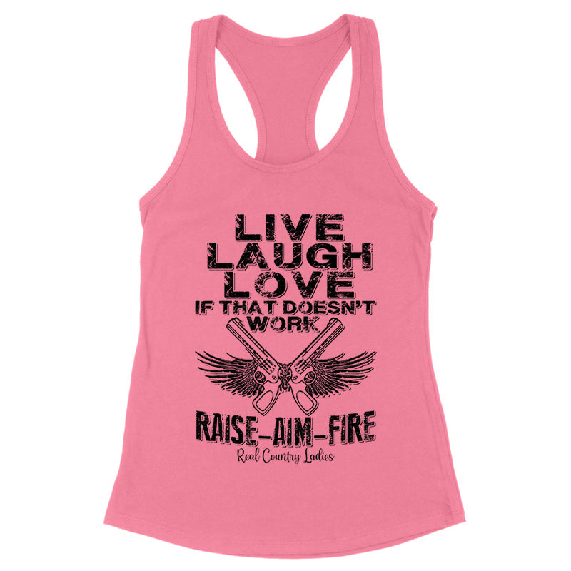 Black Friday | Raise Aim Fire Black Print Front Apparel