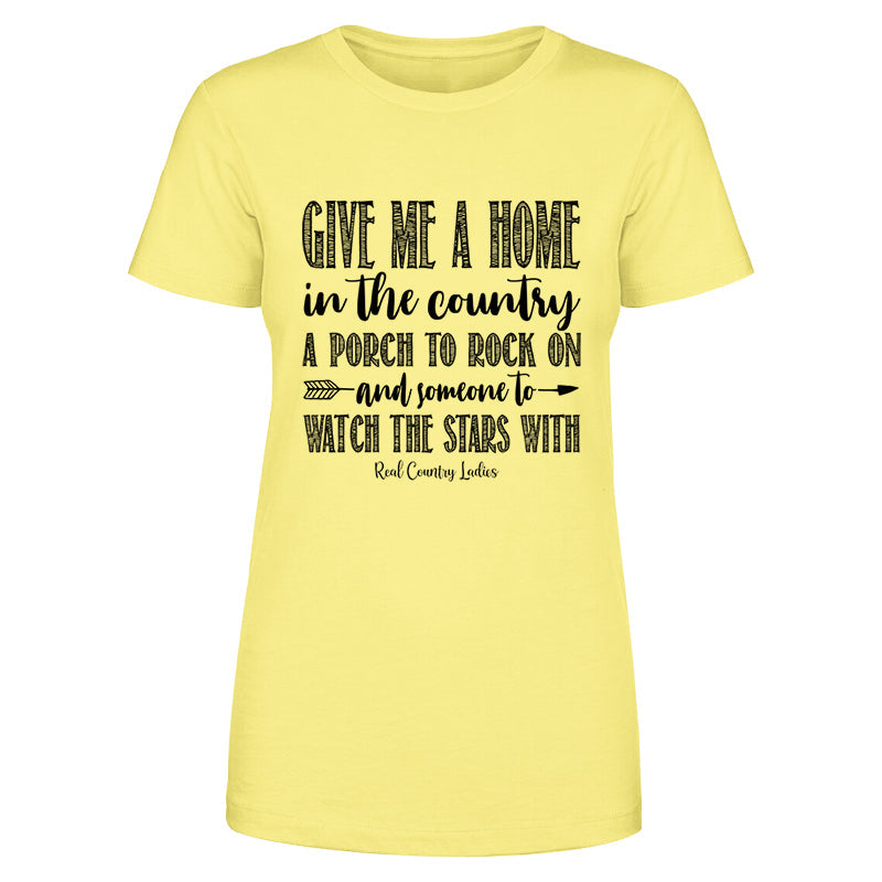 Blowout |  Give Me A Home In The Country Black Print Front Apparel