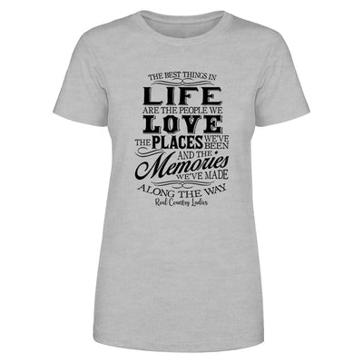 Blowout |  Best Things In Life Black Print Front Apparel