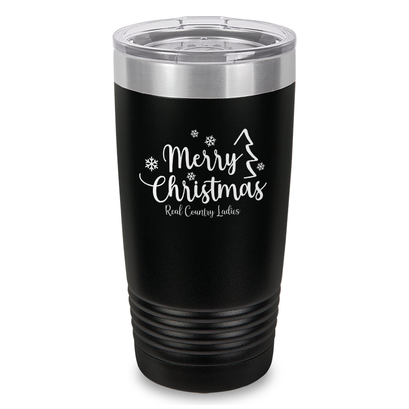 Black Friday | Merry Christmas Laser Etched Tumbler