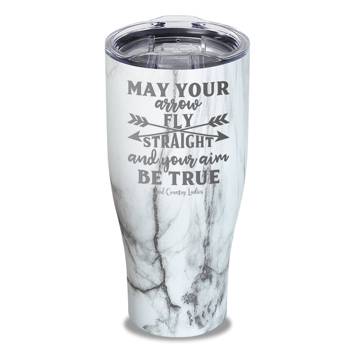 Black Friday | May Your Arrow Fly Straight Laser Etched Tumbler