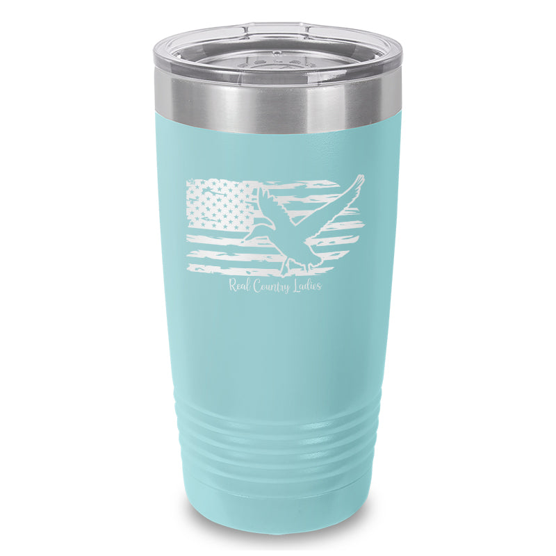 Black Friday | Duck USA Flag Laser Etched Tumbler