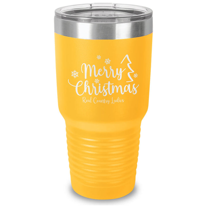 Black Friday | Merry Christmas Laser Etched Tumbler