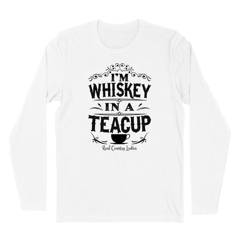 Blowout | Whiskey In A Teacup Black Print Hoodies & Long Sleeves