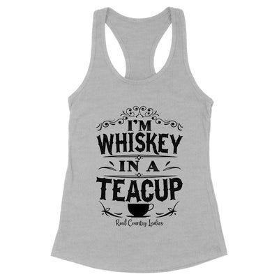 Blowout |  Whiskey In A Teacup Black Print Front Apparel