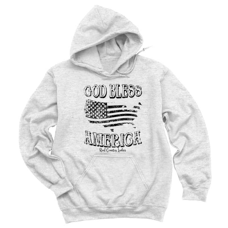 Blowout | God Bless America Black Print Hoodies & Long Sleeves