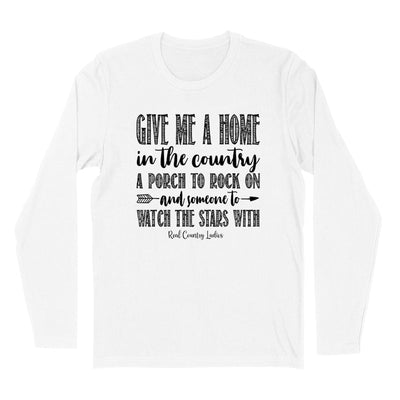 Blowout | Give Me A Home In The Country Black Print Hoodies & Long Sleeves