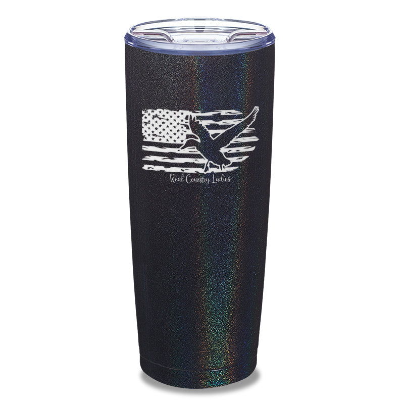 Black Friday | Duck USA Flag Laser Etched Tumbler