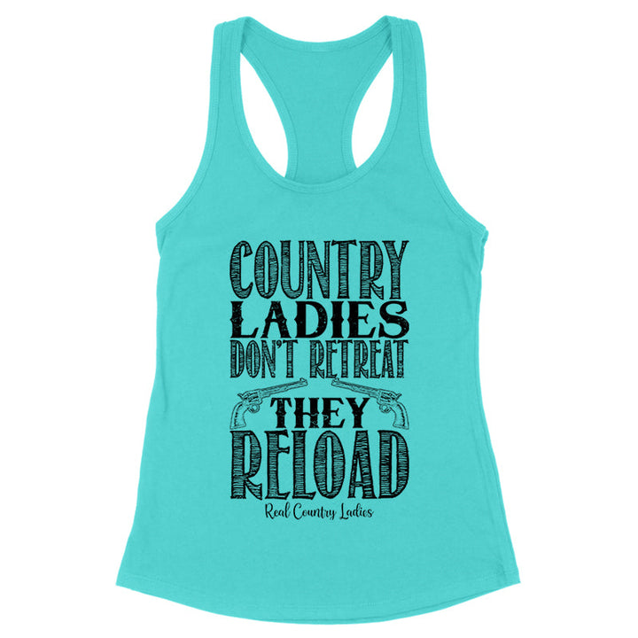 Black Friday | Country Ladies Don't Retreat Black Print Front Apparel