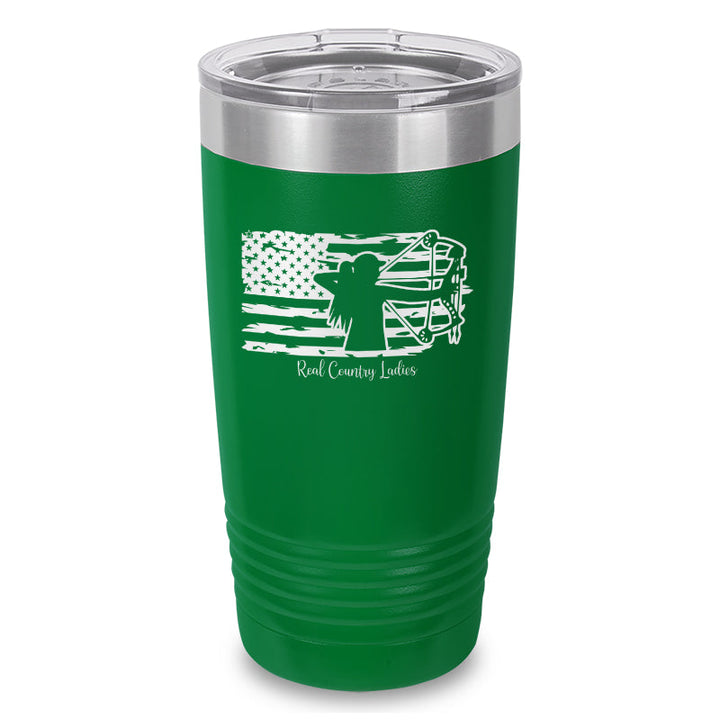 Black Friday | Bow USA Flag Laser Etched Tumbler