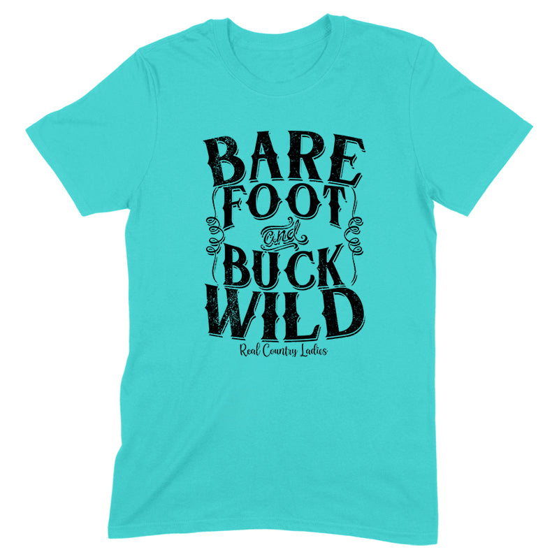 Blowout |  Bare Foot And Buck Wild Black Print Front Apparel