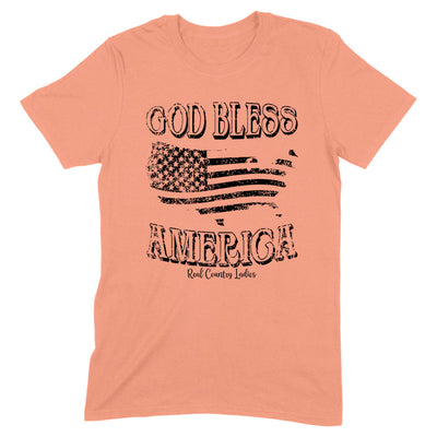 Blowout |  God Bless America Black Print Front Apparel