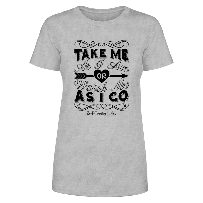 Black Friday | Take Me As I Am Black Print Front Apparel