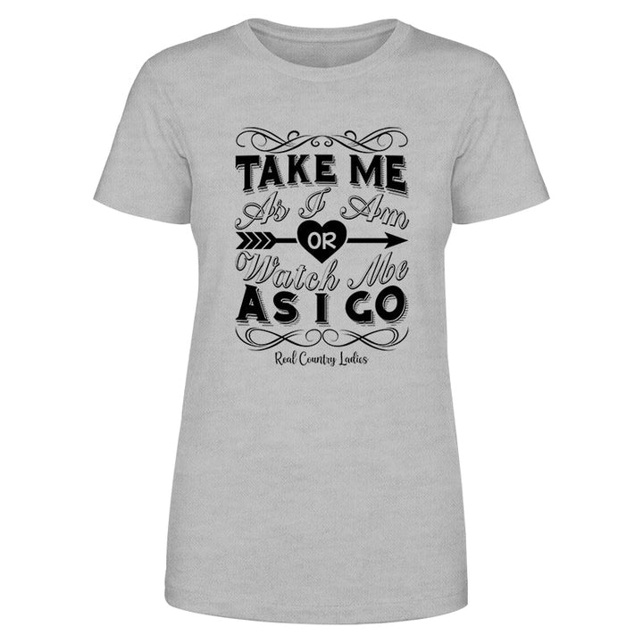 Black Friday | Take Me As I Am Black Print Front Apparel