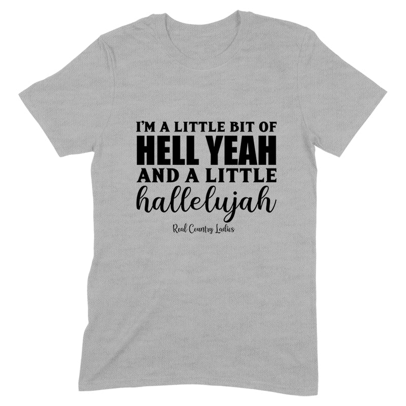 Blowout |  Hell Yeah And Hallelujah Black Print Front Apparel