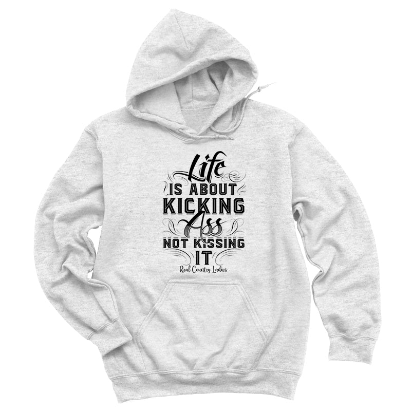 Blowout | Life Is About Kicking Black Print Hoodies & Long Sleeves