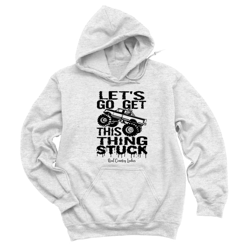 Black Friday | Get This Thing Stuck Black Print Hoodies & Long Sleeves