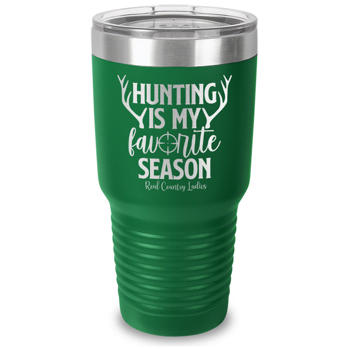 Black Friday | Hunting Is My Favorite Season Laser Etched Tumbler