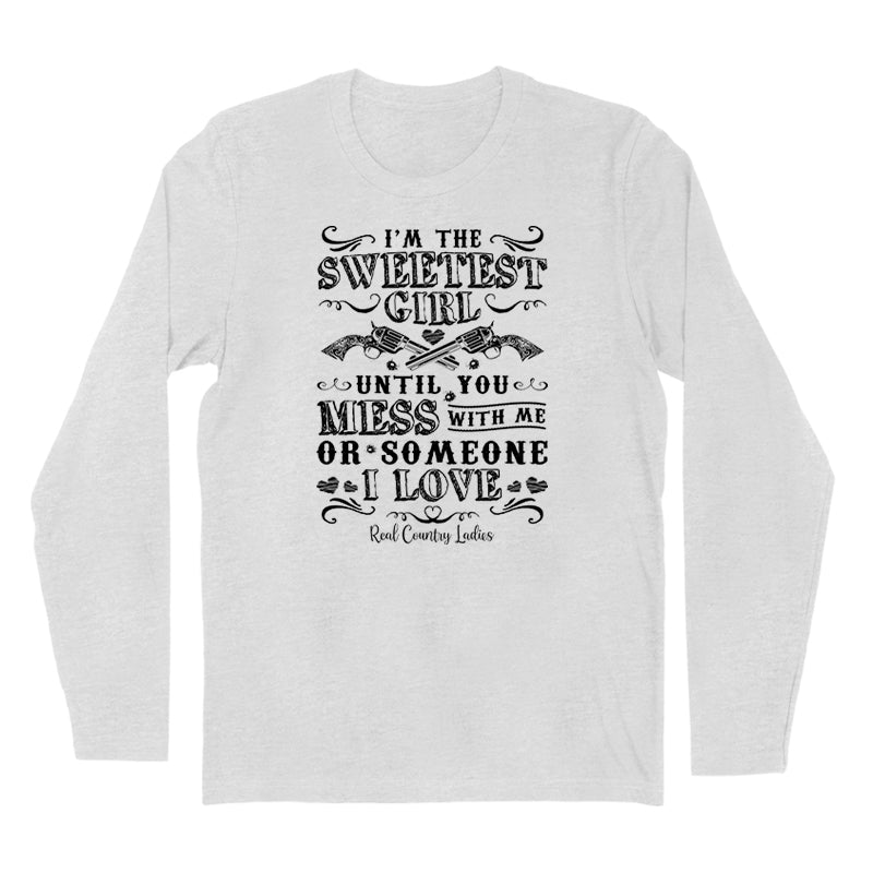 Blowout | I'm The Sweetest Girl Black Print Hoodies & Long Sleeves