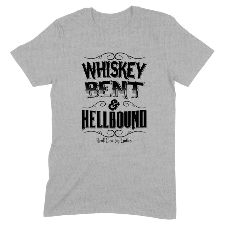 Black Friday | Whiskey Bent And Hellbound Black Print Front Apparel