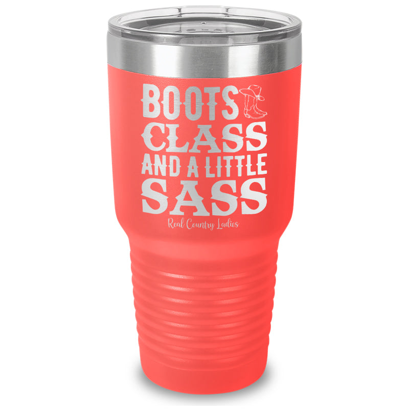 Black Friday | Boots Class Sass Laser Etched Tumbler