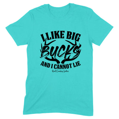 Blowout |  I Like Big Bucks Black Print Front Apparel