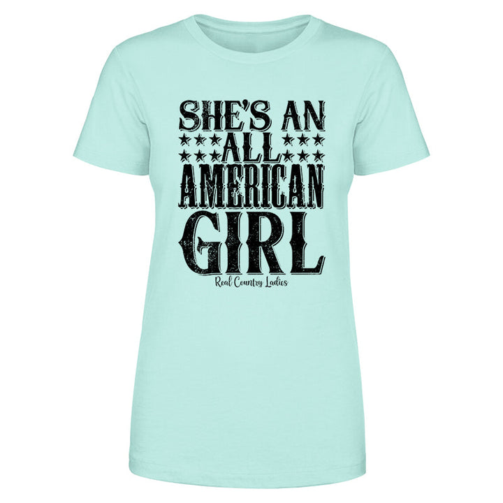 Black Friday | All American Girl Black Print Front Apparel